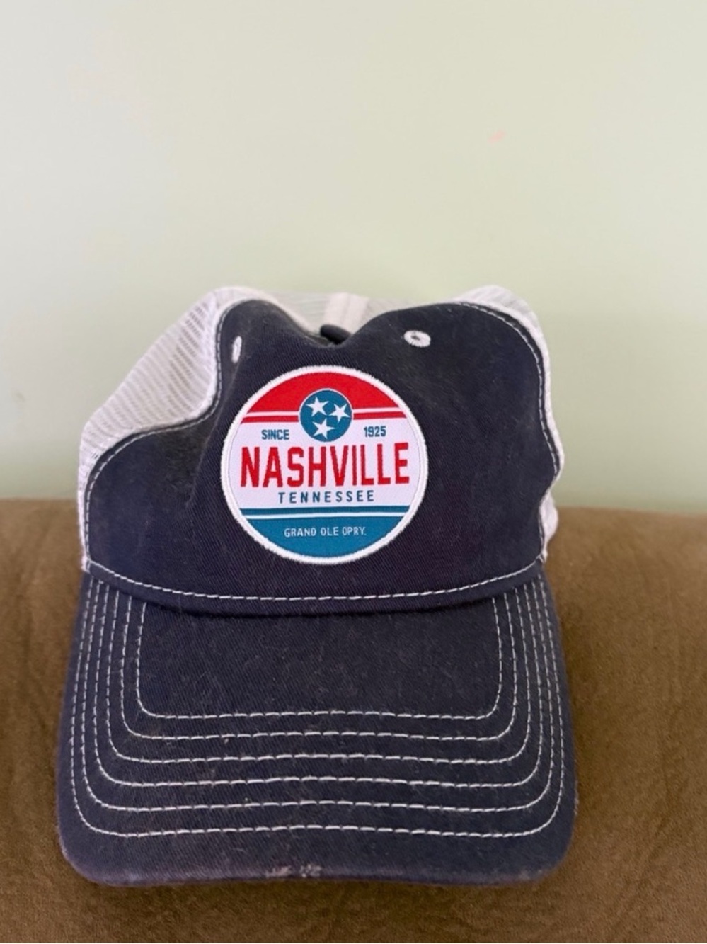 Nashville Tennessee Navy Trucker Hat - Unisex